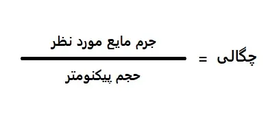 آـمئزش کار با پیکنومتر و فرمول محاسبه چگالی و وزن مخصوص توسط این وسیله آزمایشگاهی